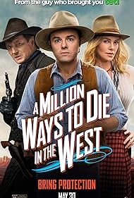 Charlize Theron, Liam Neeson, and Seth MacFarlane in A Million Ways to Die in the West (2014)