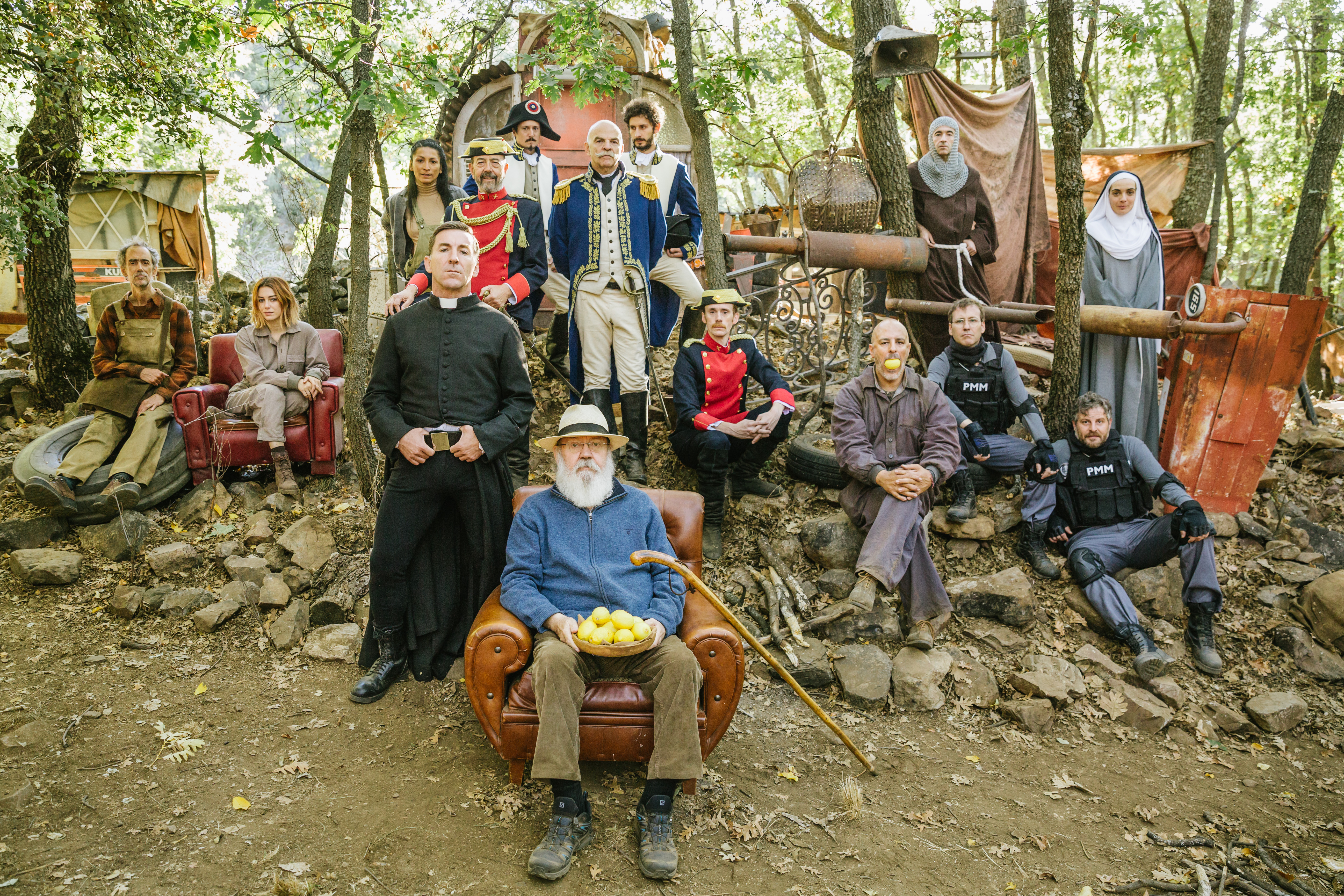 José Luis Cuerda, Antonio de la Torre, Daniel Pérez Prada, Miguel Rellán, César Sarachu, Blanca Suárez, Roberto Álamo, María Ballesteros, Joaquín Reyes, Pepe Ocio, and Lina Forero in Some Time Later (2018)