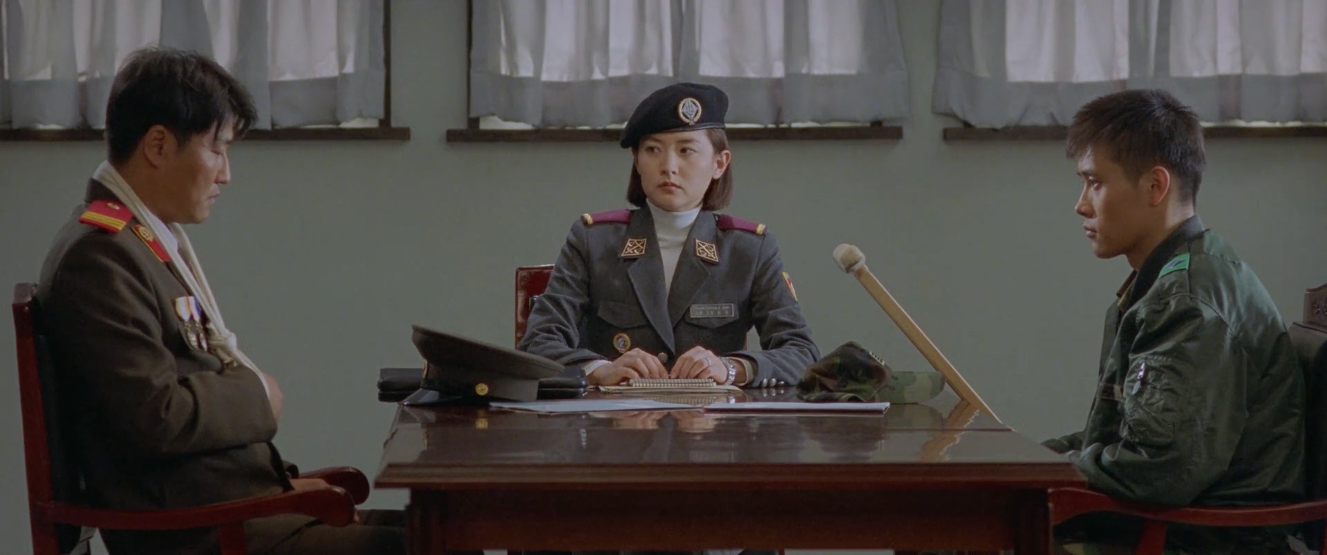 Lee Byung-hun, Lee Yeong-ae, and Song Kang-ho in Joint Security Area (2000)