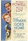 Myrna Loy, William Powell, and Asta in The Thin Man Goes Home (1944)