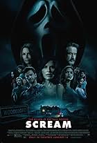 Neve Campbell, Skeet Ulrich, David Arquette, Courteney Cox, Marley Shelton, Dylan Minnette, Mason Gooding, Jack Quaid, Melissa Barrera, Jenna Ortega, Sonia Ammar, Jasmin Savoy Brown, and Mikey Madison in Scream (2022)