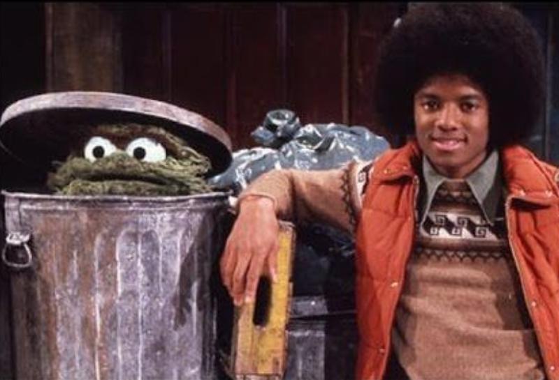 Michael Jackson and Caroll Spinney in A Special Sesame Street Christmas (1978)