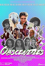 Venetia Twigg, Marianne Benedict, Andrew Troy, Olivia Bernstone, Sheri Sadd, Raychel Addo, and Melissa Saint in Obscenities (2021)