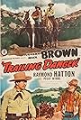 Johnny Mack Brown and Raymond Hatton in Trailing Danger (1947)