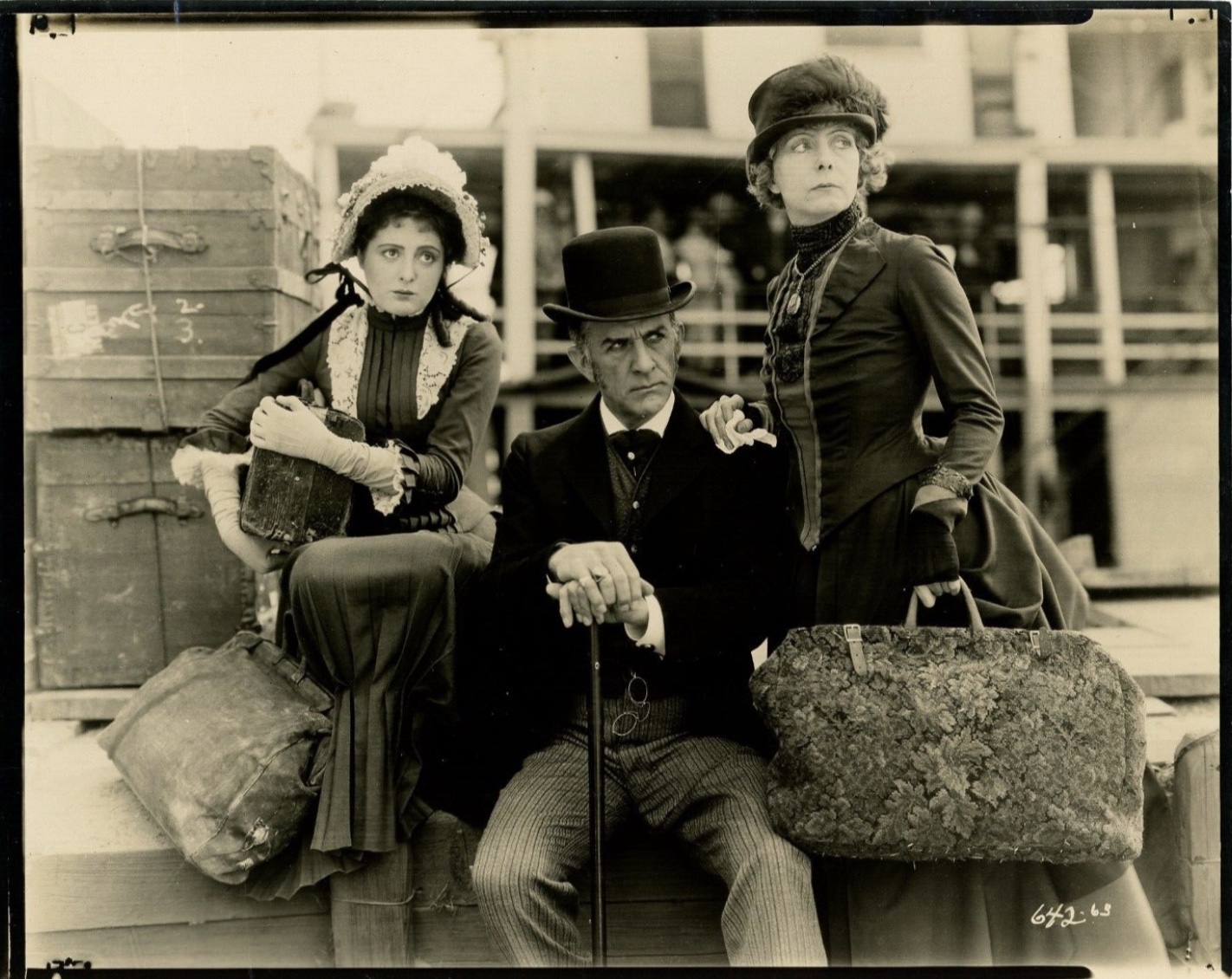 Billie Dove, George Irving, and Kathlyn Williams in Wanderer of the Wasteland (1924)