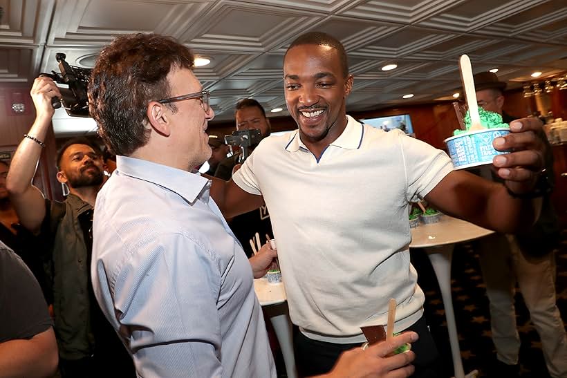 Anthony Russo and Anthony Mackie at an event for IMDb at San Diego Comic-Con (2016)