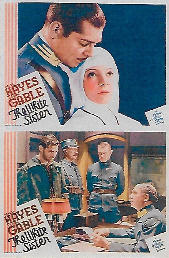 Clark Gable, Lumsden Hare, Helen Hayes, and William Stack in The White Sister (1933)