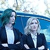 Skyler Samuels and Emma Dumont in The Gifted (2017)