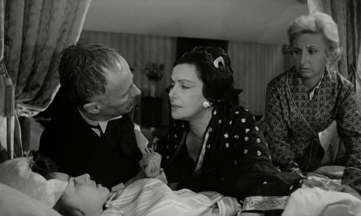 Lil Dagover, Rudolf Fernau, Brigitte Grothum, and Edith Hancke in The Strange Countess (1961)