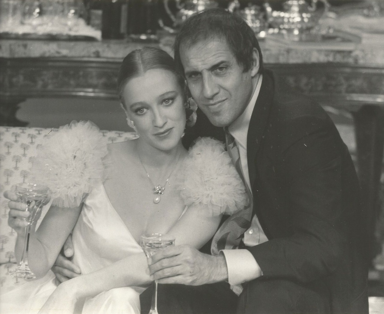 Adriano Celentano and Eleonora Giorgi in Mani di velluto (1979)