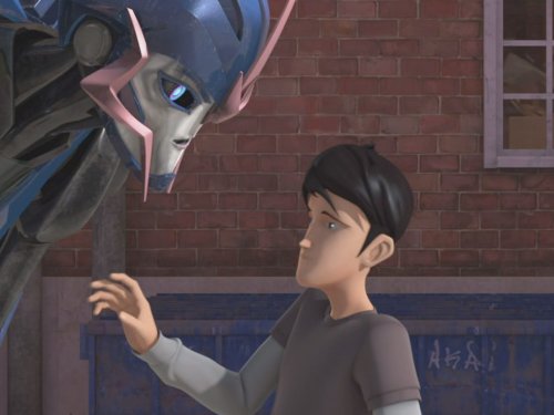 Josh Keaton and Sumalee Montano in Transformers Prime (2010)