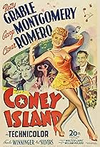 Betty Grable, Cesar Romero, and George Montgomery in Coney Island (1943)