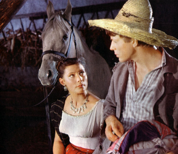 Tatyana Samoylova and Oleg Strizhenov in Meksikanets (1956)