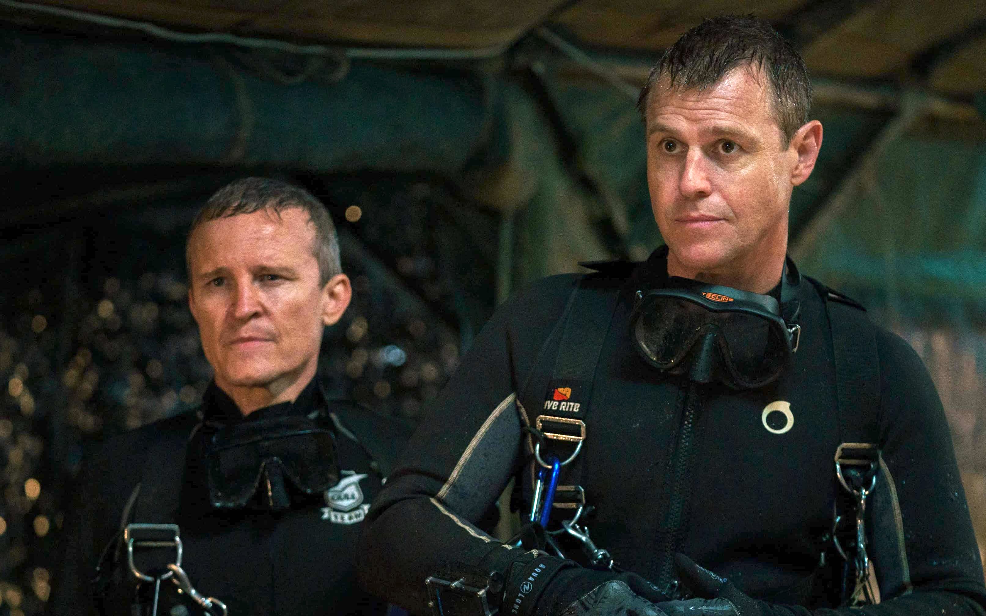 Damon Herriman and Rodger Corser in Thai Cave Rescue (2022)