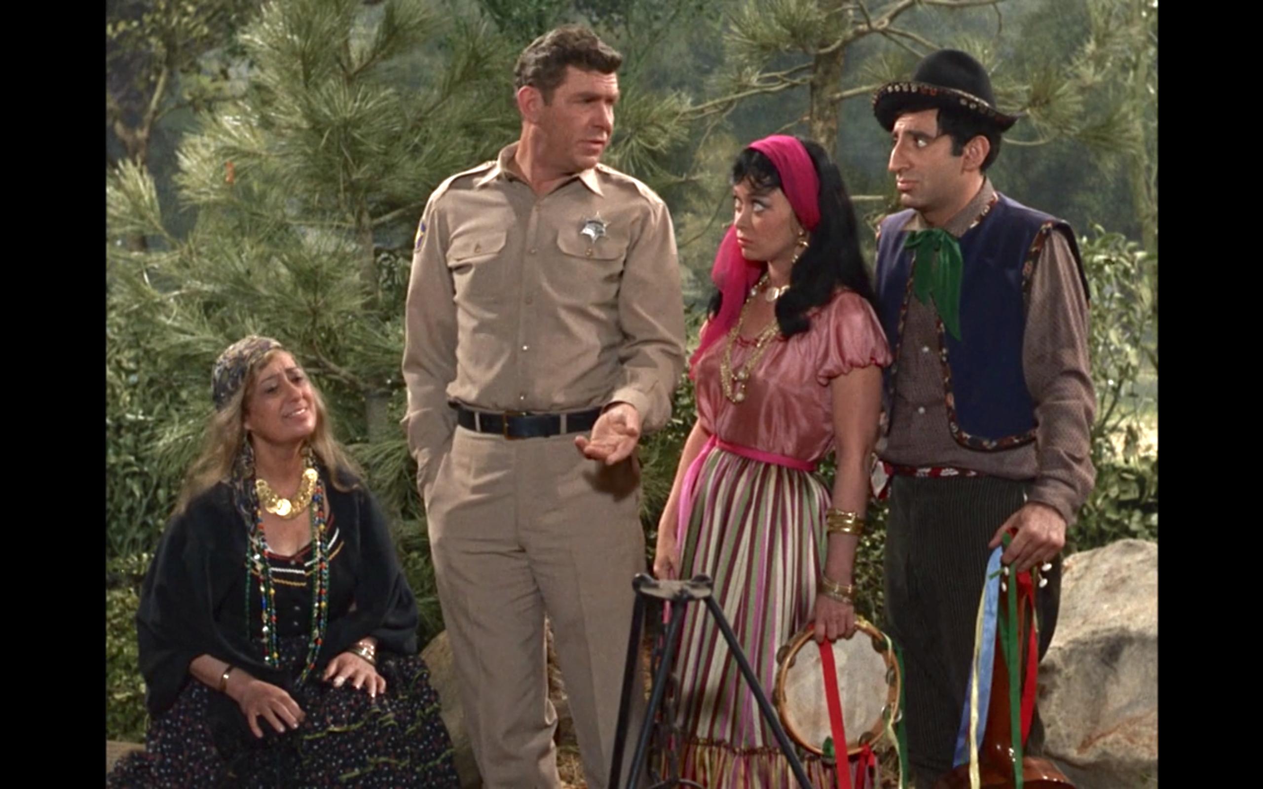 Francesca Bellini, Argentina Brunetti, Jamie Farr, and Andy Griffith in The Andy Griffith Show (1960)