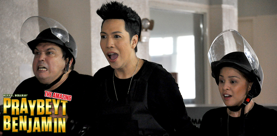 Nikki Valdez, Ricky Rivero, and Vice Ganda in The Amazing Praybeyt Benjamin (2014)