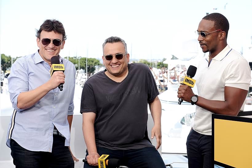 Anthony Russo, Joe Russo, and Anthony Mackie at an event for IMDb at San Diego Comic-Con (2016)