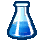 Sprite of a Blue Potion in Paper Mario: The Thousand-Year Door.