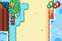 Tenth Block in Hoohoo Mountain Base of Mario & Luigi: Superstar Saga.