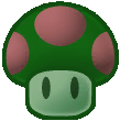 A Poison Mushroom in Paper Mario: The Thousand-Year Door.