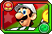 Sprite of Fire Luigi's card, from Puzzle & Dragons: Super Mario Bros. Edition.