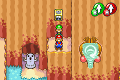 Fifth Block in Hoohoo Mountain of Mario & Luigi: Superstar Saga.