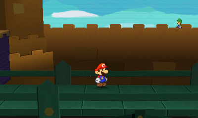 Fourth paperization spot in Goomba Fortress of Paper Mario: Sticker Star.