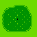 Map of a putting green in Stroke & Match Golf for the VS. System