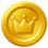 A Crown Coin from New Super Mario Bros. 2