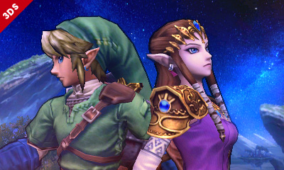 File:SSB4 3DS - Link and Zelda.png