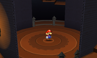 Fifth paperization spot in Goomba Fortress of Paper Mario: Sticker Star.