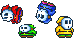 Woozy Guy sprites from Yoshi's Island DS