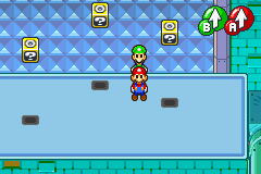 First three Blocks in Beanbean Castle Sewer of Mario & Luigi: Superstar Saga.