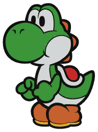 Yoshi from Paper Mario: Color Splash