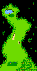 Map of a hole in Stroke & Match Golf (Ladies' version) for the VS. System