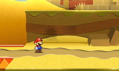 Last paperization spot in Drybake Stadium of Paper Mario: Sticker Star.