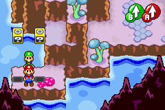 Thirteenth and fourteenth Blocks in Hoohoo Mountain Base of Mario & Luigi: Superstar Saga.