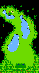 Map of a hole in Stroke & Match Golf (Japanese version) for the VS. System