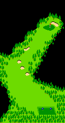 Map of a hole in Stroke & Match Golf (Men's version) for the VS. System