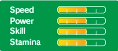 Mario's stats in Rio 2016 3DS.