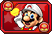 Sprite of Fire Mario's card, from Puzzle & Dragons: Super Mario Bros. Edition.