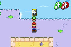 First Block in Oho Oasis of Mario & Luigi: Superstar Saga.