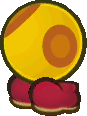 A Wiggler Segment from Paper Mario: Sticker Star