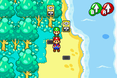 First two Blocks in Woohoo Hooniversity of Mario & Luigi: Superstar Saga.