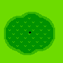 Map of a putting green in Stroke & Match Golf for the VS. System