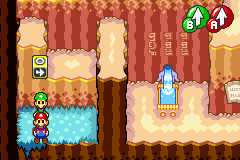 Sixth Block in Hoohoo Mountain of Mario & Luigi: Superstar Saga.