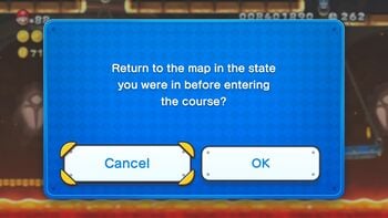 The UI in New Super Mario Bros. U Deluxe