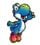 Artwork of Blue Yoshi in Yoshi Touch & Go