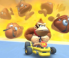 The icon of the Peach Cup challenge from the London Tour and the Kamek Cup challenge from the Kamek Tour in Mario Kart Tour