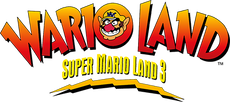 Wario Land: Super Mario Land 3 logo ("SUPER MARIO LAND 3")